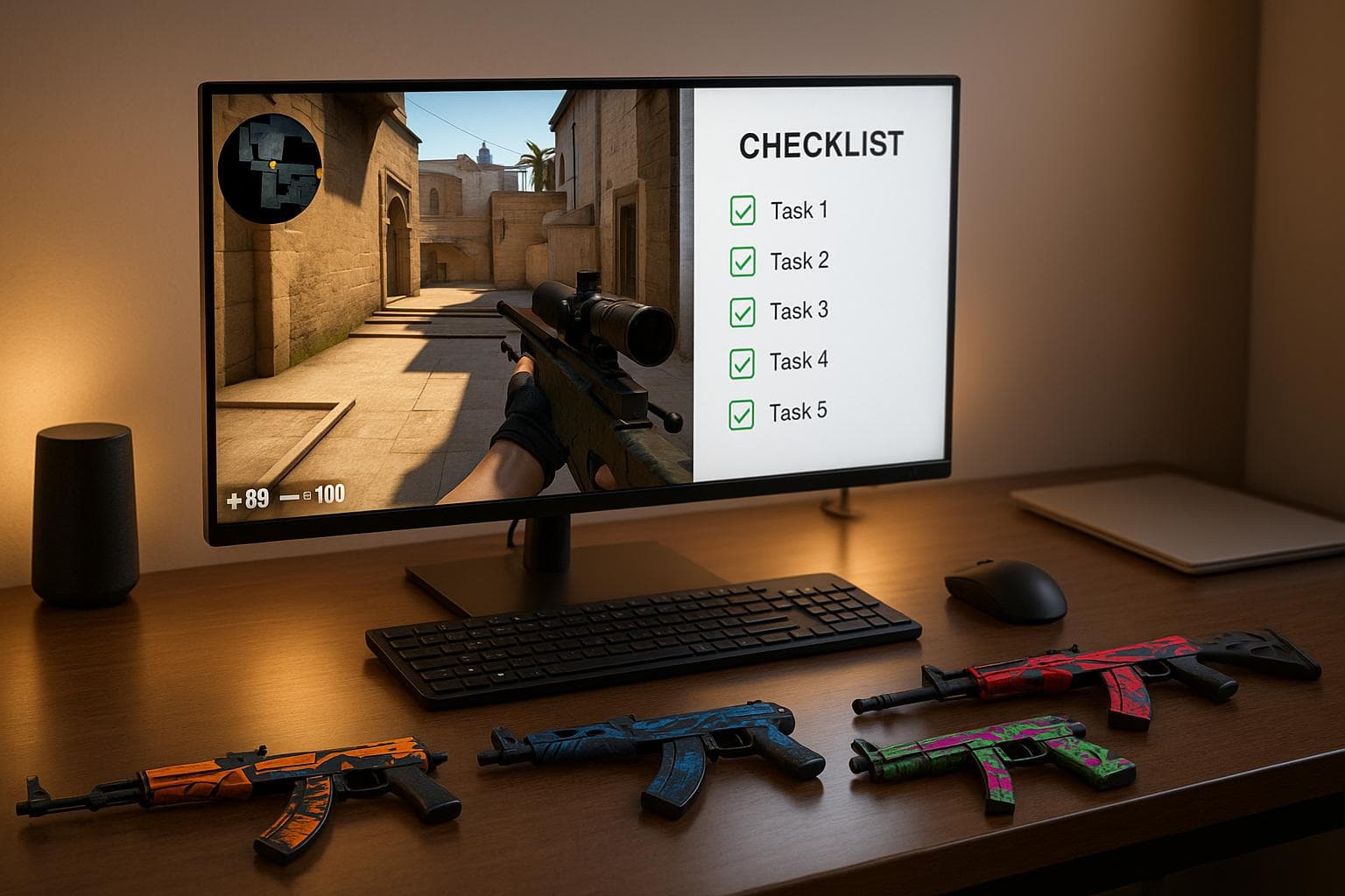 CS2 Skins: Playing Games vs. Completing Tasks