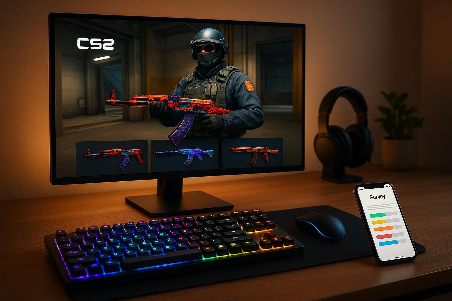 Surveys vs. Games: Best Tasks for CS2 Skins